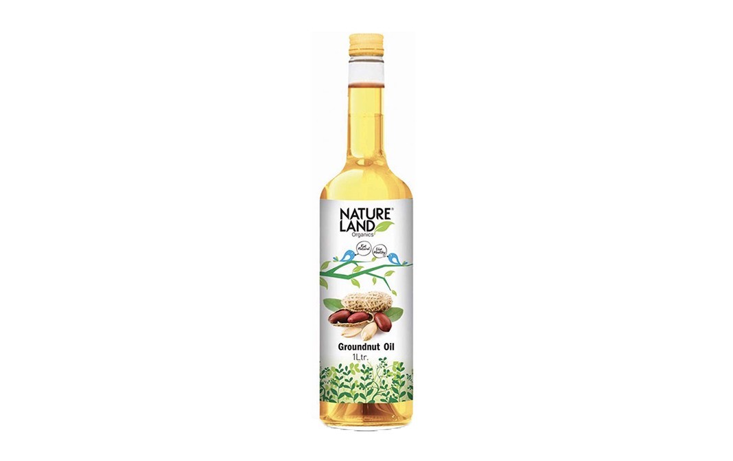 Natureland Organics Groundnut Oil    Shrink Pack  1 litre